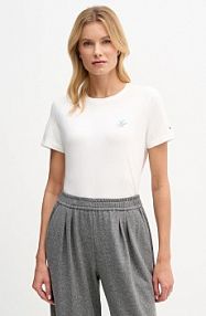 T-shirt Tommy Hilfiger  beżowy damski WW0WW47809