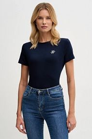 T-shirt Tommy Hilfiger  granatowy damski WW0WW47809