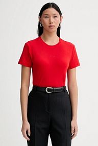 T-shirt Calvin Klein  czerwony damski LV044E205G