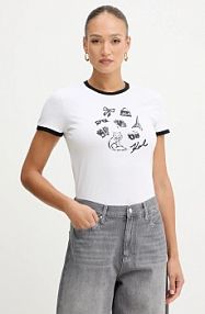 T-shirt Karl Lagerfeld  biały damski B1W17027