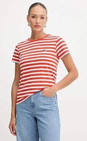 T-shirt Karl Lagerfeld  pomarańczowy damski B1W17037