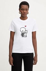 T-shirt Karl Lagerfeld  biały damski B1W17038
