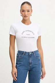 T-shirt Karl Lagerfeld  biały damski B1W17033