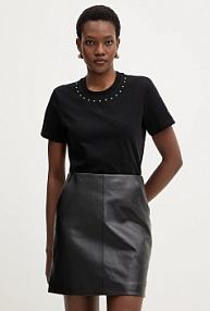 T-shirt Karl Lagerfeld  czarny damski B1W17088