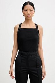 Top Karl Lagerfeld  czarny damski B1W17022