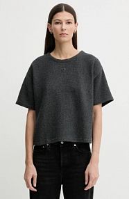 T-shirt DKNY  szary damski DJ6T1671