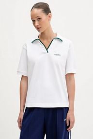 Koszulka polo Adidas  biała damska JZ0191