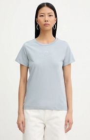 T-shirt pinko  niebieski damski 100355.A339