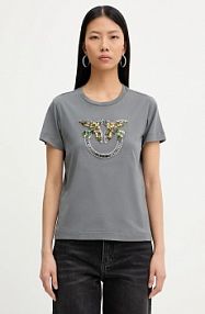 T-shirt pinko  szary damski 100535.A33F