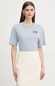 T-shirt pinko  niebieski damski 105526.A33F