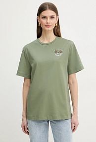 T-shirt pinko  zielony damski 105526.A33F