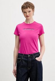 T-shirt Karl Lagerfeld Jeans  różowy damski B1W17053