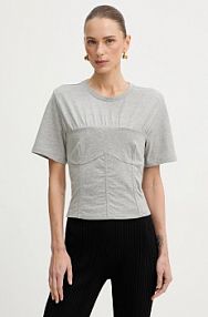 T-shirt PATRIZIA PEPE  szary damski 8M1803.J387