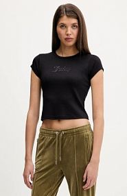 T-shirt Juicy Couture  czarny damski JCWCT126301