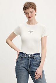 T-shirt Guess Jeans  beżowy damski W6RP21.KA0H1