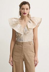 Bluzka Bruuns Bazaar  beżowa damska BBW4450