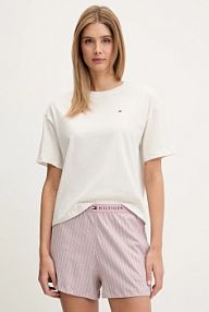 Piżama Tommy Hilfiger  beżowa damska UW0UW05760