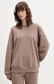 Bluza przez głowę Guess  brązowa O5RQ03.KCO31