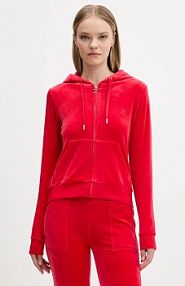 Bluza rozpinana Juicy Couture  czerwona damska JCAP176