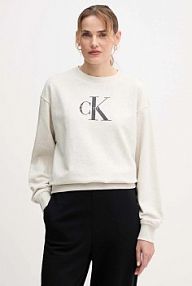 Bluza przez głowę Calvin Klein Jeans  beżowa LV047B234G