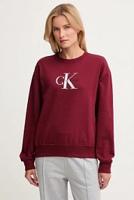 Bluza przez głowę Calvin Klein Jeans  bordowy LV047B234G