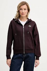 Bluza rozpinana Calvin Klein Jeans  brązowa damska LV047B270G