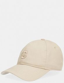 Czapka z daszkiem Boss  beżowa damska 50533348