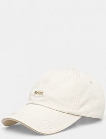 Czapka z daszkiem Boss  beżowa damska 50533367