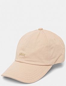 Czapka z daszkiem Boss  beżowa damska 50533367