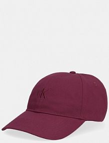 Czapka z daszkiem Calvin Klein  bordowy damska LV04K5024G