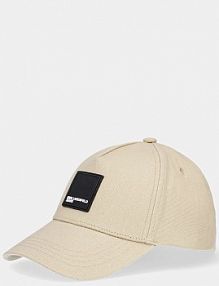 Czapka z daszkiem Karl Lagerfeld Jeans  beżowa damska A1W33002