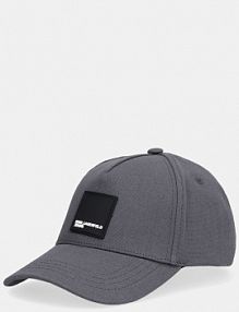 Czapka z daszkiem Karl Lagerfeld Jeans  szara damska A1W33002