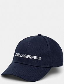 Czapka z daszkiem Karl Lagerfeld  granatowa damska A1W33071