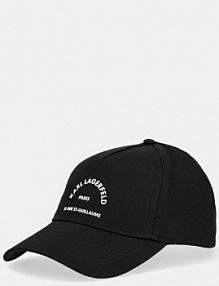 Czapka z daszkiem Karl Lagerfeld  czarna damska A1W33201