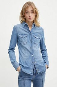 Koszula z długim rękawem Liu Jo  niebieska UXX046.D4051