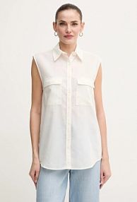 Koszula Calvin Klein  beżowa damska K20K208224