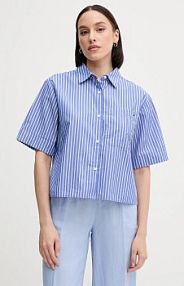 Koszula z krótkim rękawem Tommy Hilfiger  fioletowa WW0WW44717