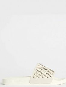 Klapki Karl Lagerfeld  białe damskie KL80915.0T1