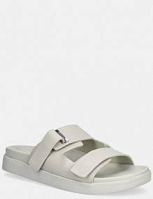 Klapki Calvin Klein  beżowe damskie HW0HW02489