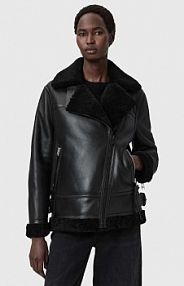 Płaszcz AllSaints  czarny damski W120LB