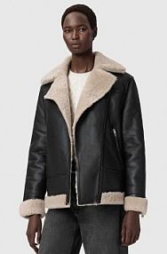 Płaszcz AllSaints  czarny damski W120LB