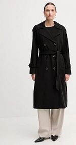 Płaszcz DKNY  czarny damski DLEMPQ97