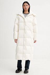 Kurtka puchowa Tommy Jeans  beżowa damska DW0DW21615