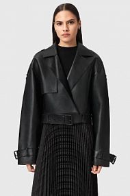 Kurtka skórzana AllSaints  czarna damska W045LB