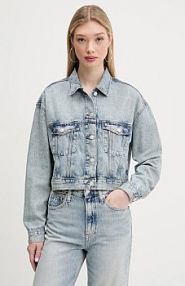Kurtka jeansowe Tommy Jeans  niebieska damska DW0DW21289