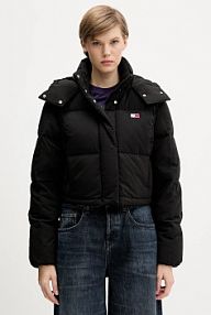 Kurtka puchowa Tommy Jeans  czarna damska DW0DW21624
