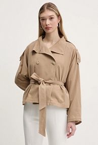 Płaszcz HUGO  beżowy damski 50536642