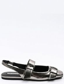 Baleriny Karl Lagerfeld  srebrne KL40186A.0SL