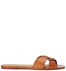 Klapki Polo Ralph Lauren  brązowe damskie 818955857