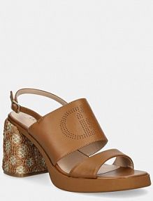 Sandały na obcasie Liu Jo  brązowe SA5095P0102S1